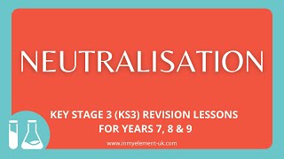 Neutralisation  Acids alkalis word equations and salts  Chemistry Revision Years 7 8 amp 9 [upl. by Ekihc]