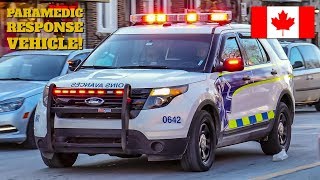 Montréal  UrgencesSanté EMS Advanced Life Support Unit amp Ambulance Responding Lights amp Siren [upl. by Curnin]