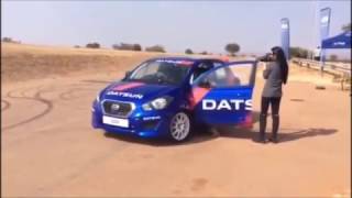 Datsun Go Rally in Action [upl. by Onaicram]