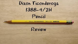 Dixon Ticonderoga 13884  2H Pencil Review [upl. by Levin]