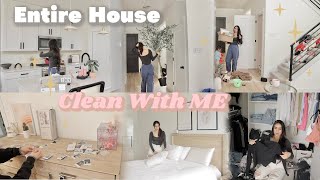 CLEAN WITH ME  entire house cleaning  deep cleaning motivation 2024 [upl. by Urina97]