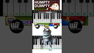 Humpty Dumpty Vs Crazy Frog  Easy Piano Tune shorts [upl. by Orat]