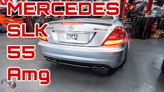 BEAST Mercedes SLK55 AMG Custom interchangeable XPipe exhaust upgrade [upl. by Peggi692]