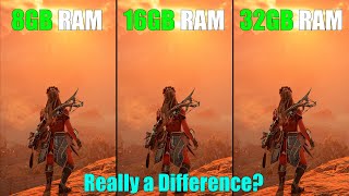 8GB RAM vs 16GB RAM vs 32GB RAM  7 Games Tested  any significant Difference [upl. by Francis363]