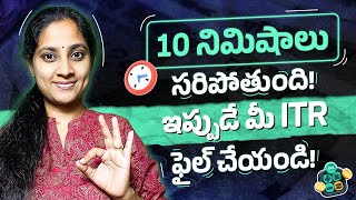 How to file ITR online AY 202425  ITR Filing tutorial for salaried employees in Telugu [upl. by Neelyaj]