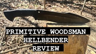 Primitive Woodsman HellbenderBushcraft Knife [upl. by Ymia]