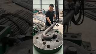 Giant steel bar bending process shorts [upl. by Ugo]