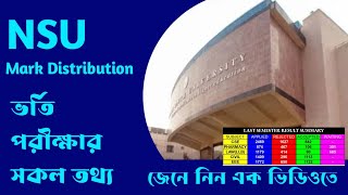 North South University Admission Test Mark Distribution and Info  নর্থ সাউথ ইউনিভার্সিটি ভর্তি তথ্য [upl. by Nivloc732]