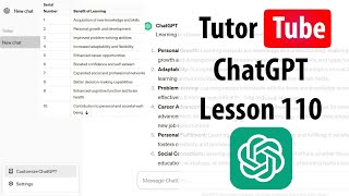 ChatGPT  Lesson 110  AskYourPDF [upl. by Dream]