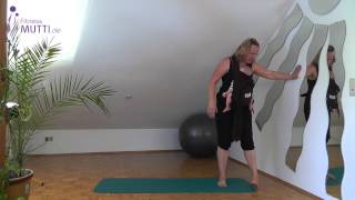 superMAMAfitness 8  BauchBeutelPo  Workout mit dem Storchenwiege Baby Carrier  by Fitnessmutti [upl. by Iclek304]