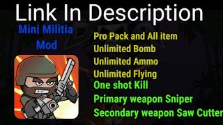 Mini Militia Mod Apk  Mod By Neeraj  Unlimited All Things  Download Mini Militia  mediafire [upl. by Haneeja]