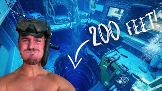 HOLDING MY BREATH diving the DEEPEST pool in the WORLD [upl. by Samson]