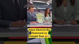 Adam Gilchrist Big Statement on Rishabh ausvind indvsaus bgt pant viratkohli [upl. by Endor]