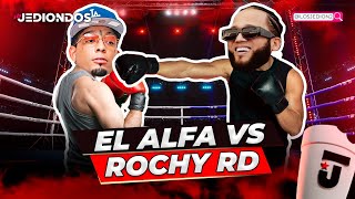 EL ALFA VS ROCHY RD EL DEBATE JEDIONDO [upl. by Enelram642]