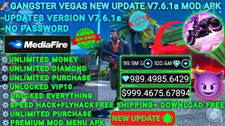 Gangstar Vegas Mod Apk 761a 2024 Unlimited Money Diamonds VIP 10 Working 100 smartgaming [upl. by Pomfret]