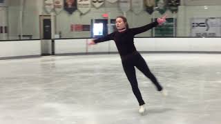 Erin Foster  Figure Skating Lesson with Olympian Phillip Dulebohn [upl. by Amlas]