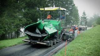 VÖGELE Wheeled Paver SUPER 18033i ChurSwitzerland [upl. by Ahsetal]