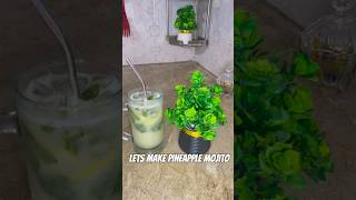 Pineapple mojito🍹  pineapple drink 🍍  pineappledrink pineapplerecipes [upl. by Cowie]