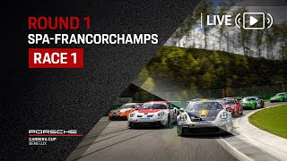 ROUND 1  RACE 1  Porsche Carrera Cup Benelux Season 2024 at SpaFrancorchamps [upl. by Eile]