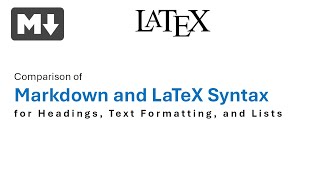 Markdown vs LaTeX Comparison [upl. by Griz]