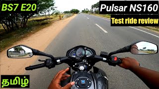 NS 160 2023OBD2 BS7Test ride reviewUSD suspensionGear indicator 💥Dual ABS😍185 lakhs🥰in tamil [upl. by Egwin947]