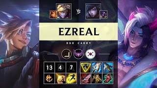 Ezreal ADC vs Aphelios Rampage  KR Master Patch 1422 [upl. by Cadmarr451]