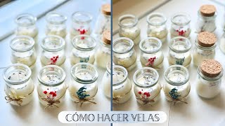 CÓMO HACER VELAS PASO A PASO  VELAS AROMÁTICAS SOUVENIR PARA FIESTAS [upl. by Hillari]