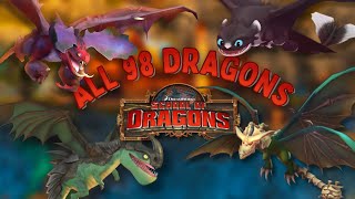 All 98 Dragons  Showcase  School of Dragons Archive [upl. by Nivlam926]