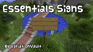 Minecraft Bukkit Plugin  Essentials Signs  BuySellTrade signs  Shops [upl. by Ecilef]