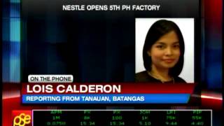 Nestle opens 5th PH factory [upl. by Llertniuq]