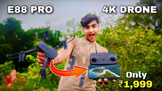 E88 Pro 4k drone under ₹2000 l Unboxing 4k drone camera  Drone fly test drone [upl. by Kylie]