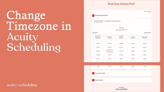 Change Time zone in Acuity Scheduling [upl. by Ellenad90]