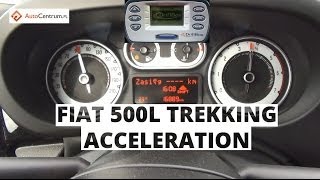 Fiat 500L Trekking 16 MultiJet II 105 hp  acceleration 0100 kmh [upl. by Yurt]