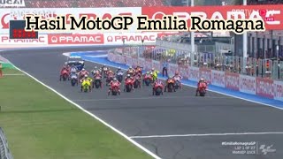 Hasil MotoGP Emilia Romagna [upl. by Picker]