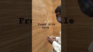 front tile Kaise Lagate Hai front exterior exterior work tile front fastener kaise lagate hai [upl. by Fanchette988]