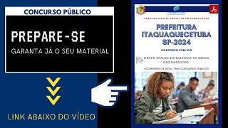 Apostila Prefeitura Itaquaquecetuba SP Auditor Fiscal Tributário 2024 [upl. by Cullie475]