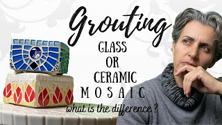 Grouting Ceramic Tiles vs Glass Mosaic A Visual Comparison 🪴 [upl. by Patman]