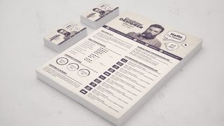 TUTO COMMENT CRÉER TON CV DE GRAPHISTE AVEC PHOTOSHOP CC [upl. by Augustus672]