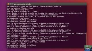 Yocto Linux 3  Hello World Kernel Module [upl. by Atinahc]