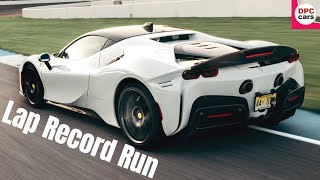 Ferrari SF90 Stradale Production Car Lap Record Run [upl. by Nazus]