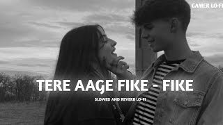 Tere Aage Fike Fike Slowed And Reverb LOFI Song Lyrics [upl. by Meehaf]