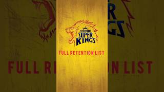 CSK Retention List msdhoni csk chennai viralvideo viralshorts viralshort cricket ipl [upl. by Ailero977]