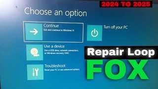 Fixed  Choose an Option Loop windows 10 Problem solved [upl. by Jolda183]