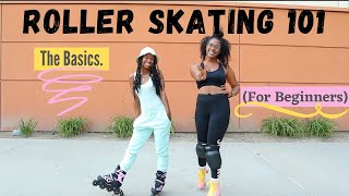 HOW TO ROLLER SKATE 101  For Beginners [upl. by Harpp]