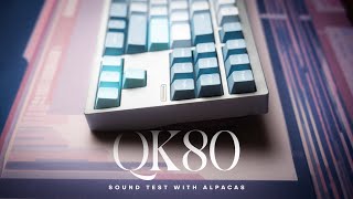 QK80 with Alpaca Switches Typing Sound Test [upl. by Ngo]