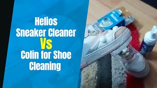 Helios Sneaker Cleaner Vs Colin for Shoe Cleaning [upl. by Llenil610]