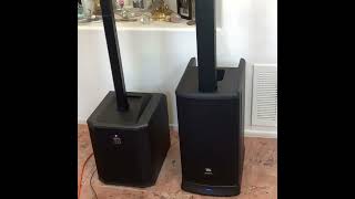 Sound Test Electro Voice 30M vs JBL Eon One MK2 Comparison to Bose Pro 8 Lightest Column Arrays [upl. by Nylkoorb111]