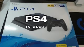 PS4 Slim unboxing in 2024 [upl. by Gerardo827]