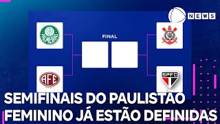 Semifinais do Paulistão Feminino já estão definidas [upl. by Leirza]