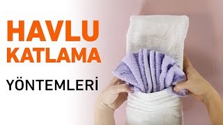 Misafirler için Havlu Katlama Yöntemleri  Havlu Nasıl Katlanır [upl. by Latt163]